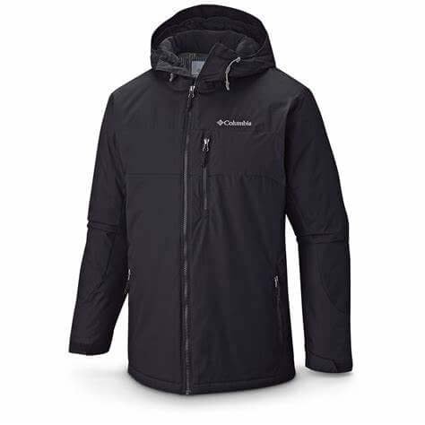 Lightweight Columbia windbreaker jacket for men, designed for breezy days and active outings, featuring a sleek, breathable fabric and a modern, athletic fit.